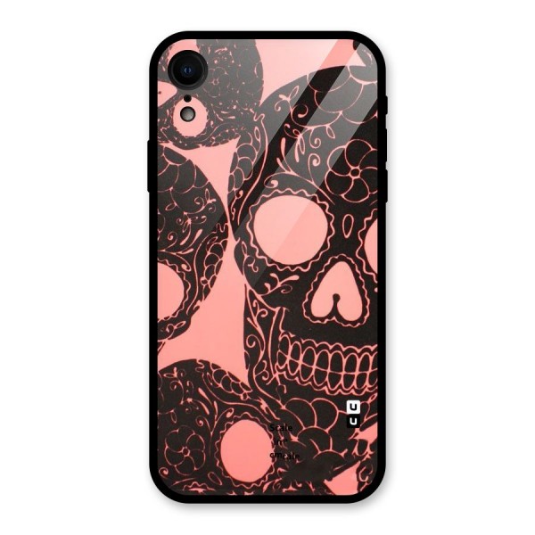 Pink Head Glass Back Case for XR