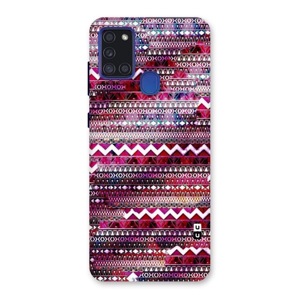 Pink Indie Pattern Back Case for Galaxy A21s