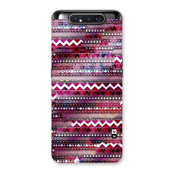 Pink Indie Pattern Back Case for Galaxy A80