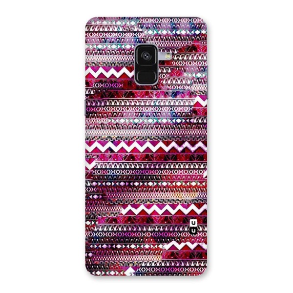 Pink Indie Pattern Back Case for Galaxy A8 Plus