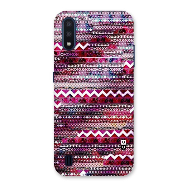 Pink Indie Pattern Back Case for Galaxy M01