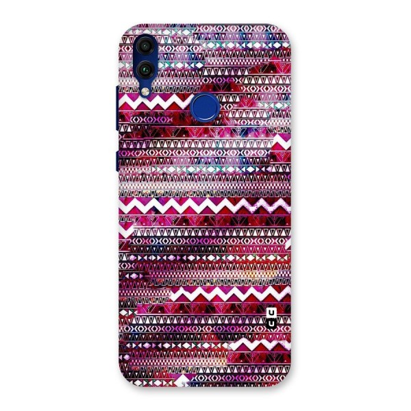 Pink Indie Pattern Back Case for Honor 8C