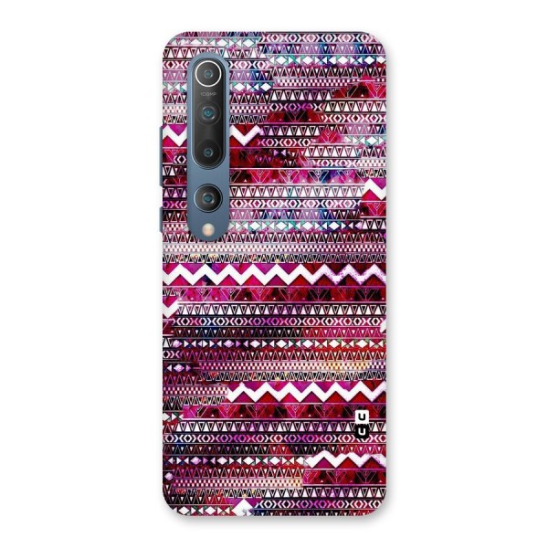 Pink Indie Pattern Back Case for Mi 10