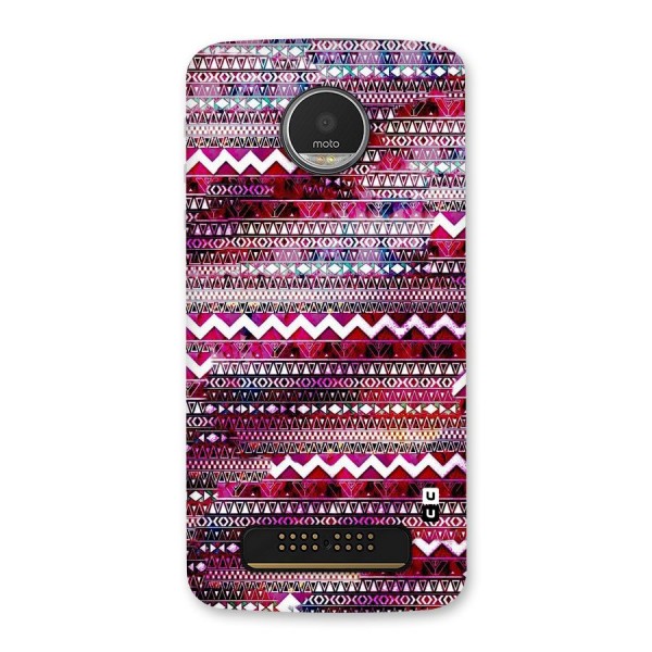 Pink Indie Pattern Back Case for Moto Z Play