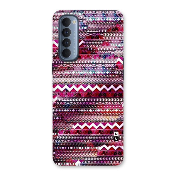 Pink Indie Pattern Back Case for Reno4 Pro