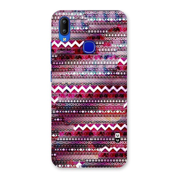 Pink Indie Pattern Back Case for Vivo Y91