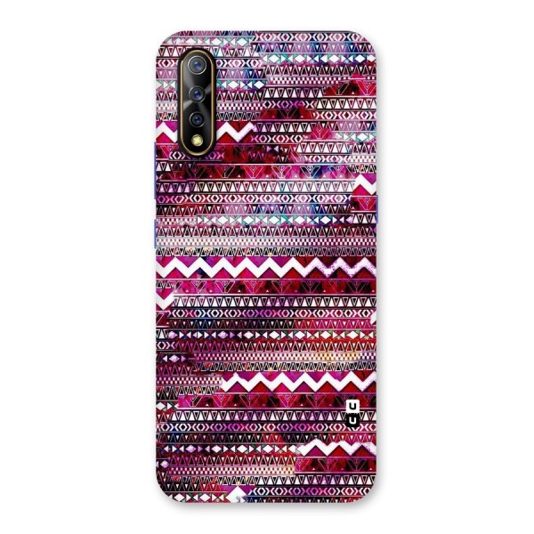 Pink Indie Pattern Back Case for Vivo Z1x