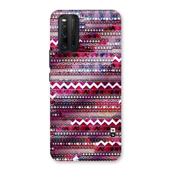 Pink Indie Pattern Back Case for Vivo iQOO 3