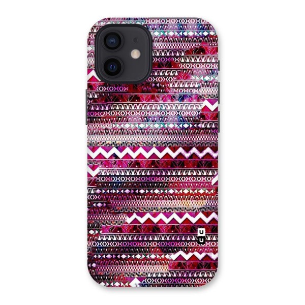 Pink Indie Pattern Back Case for iPhone 12