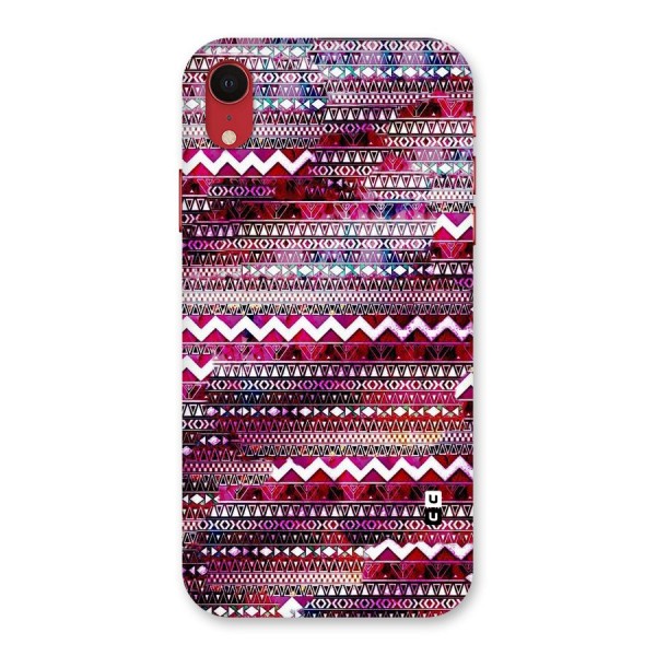 Pink Indie Pattern Back Case for iPhone XR