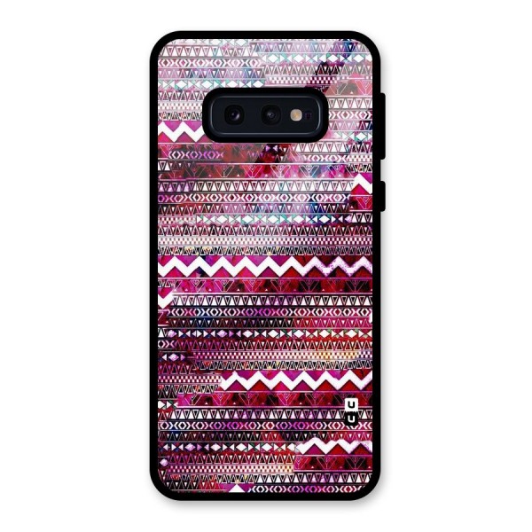 Pink Indie Pattern Glass Back Case for Galaxy S10e