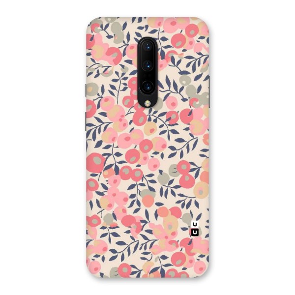 Pink Leaf Pattern Back Case for OnePlus 7 Pro