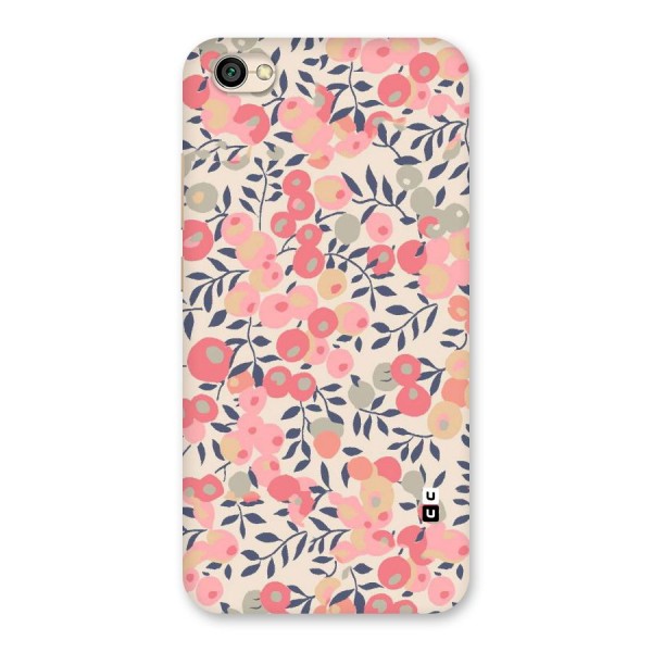 Pink Leaf Pattern Back Case for Redmi Y1 Lite