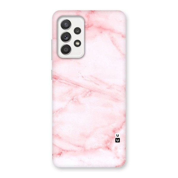 Pink Marble Print Back Case for Galaxy A52