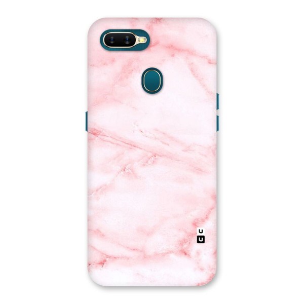 Pink Marble Print Back Case for Oppo A12