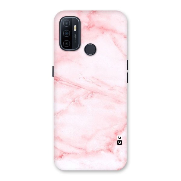 Pink Marble Print Back Case for Oppo A53