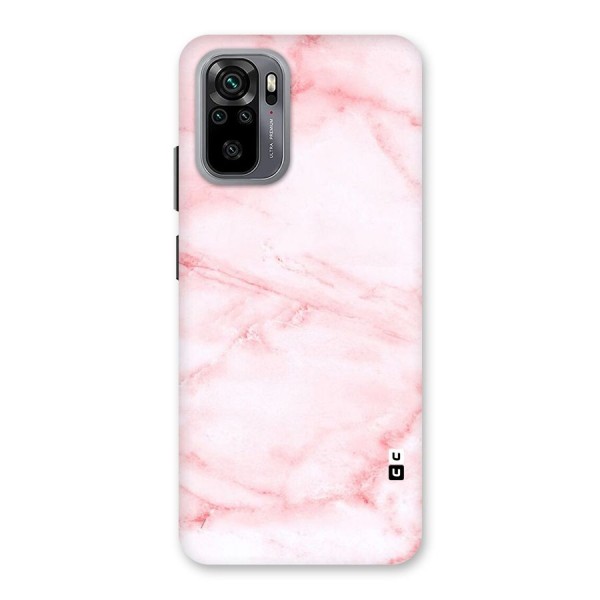 Pink Marble Print Back Case for Redmi Note 10