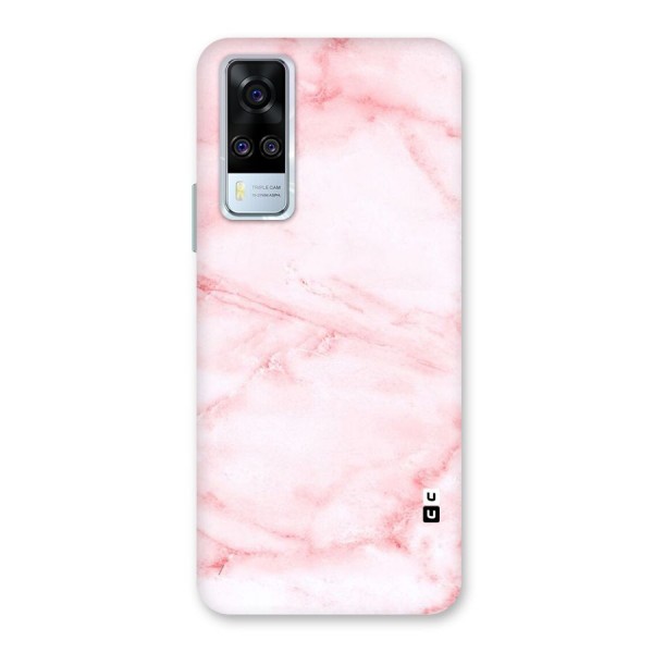 Pink Marble Print Back Case for Vivo Y51A