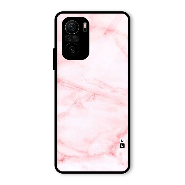 Pink Marble Print Glass Back Case for Mi 11x