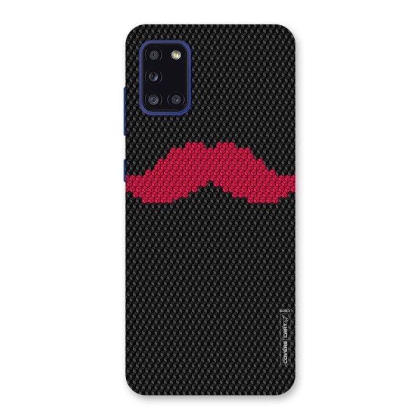 Pink Moustache Back Case for Galaxy A31