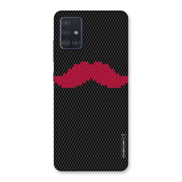 Pink Moustache Back Case for Galaxy A51