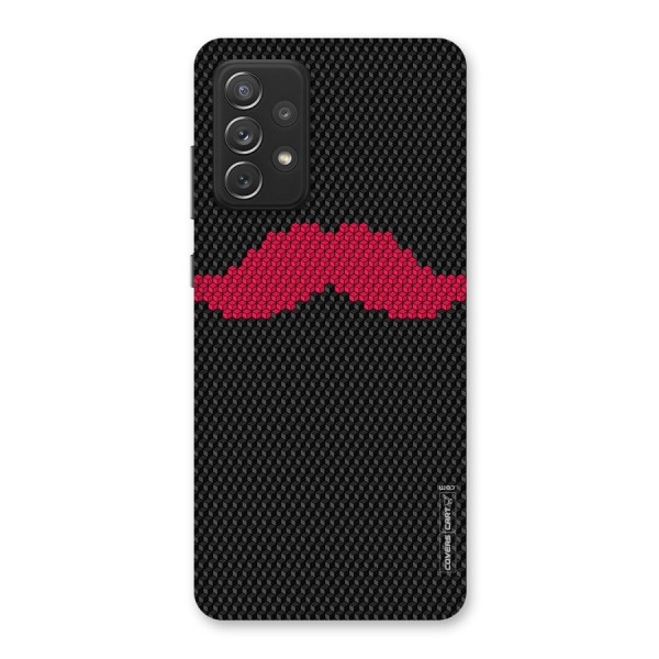 Pink Moustache Back Case for Galaxy A72