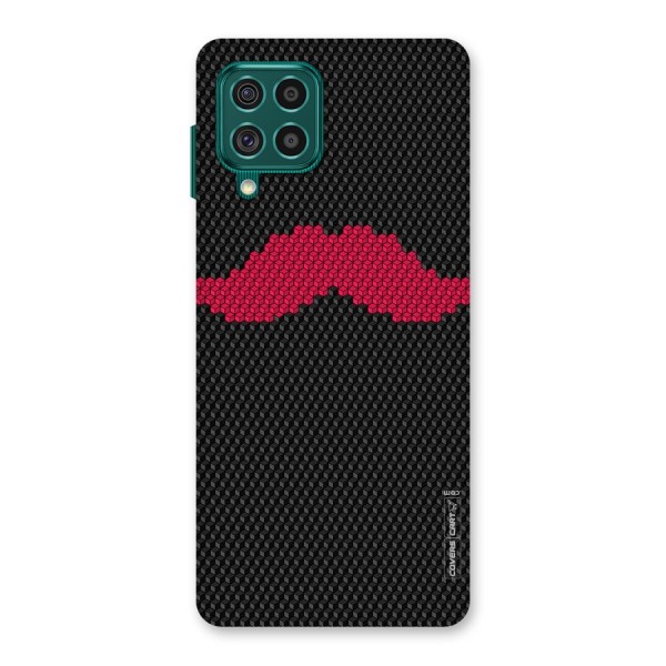 Pink Moustache Back Case for Galaxy F62