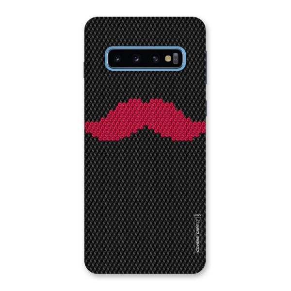 Pink Moustache Back Case for Galaxy S10