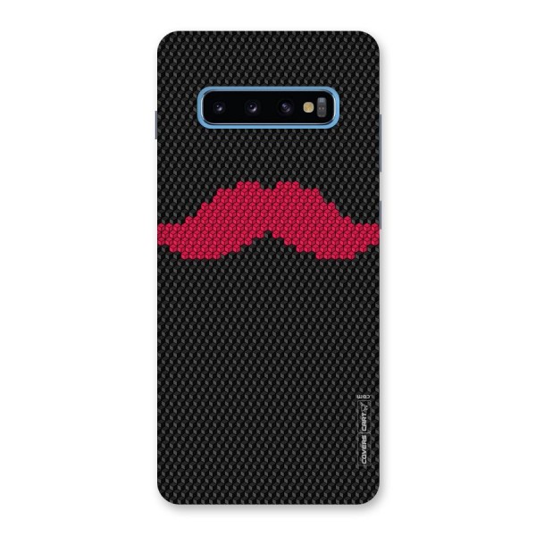 Pink Moustache Back Case for Galaxy S10 Plus