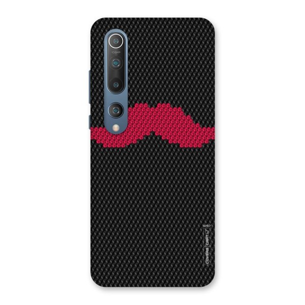 Pink Moustache Back Case for Mi 10