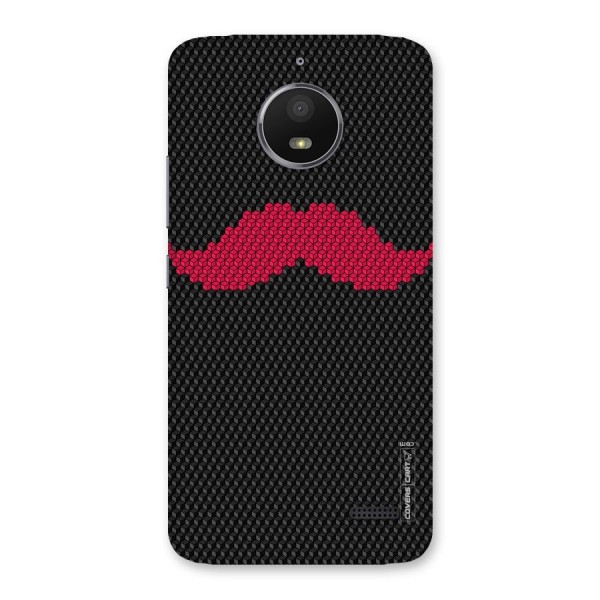 Pink Moustache Back Case for Moto E4