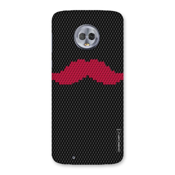 Pink Moustache Back Case for Moto G6