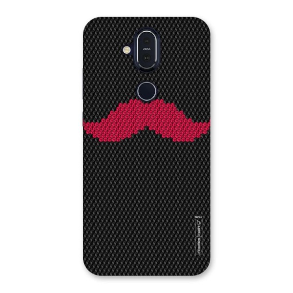 Pink Moustache Back Case for Nokia 8.1