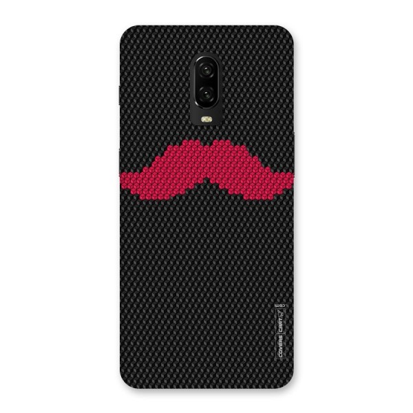 Pink Moustache Back Case for OnePlus 6T