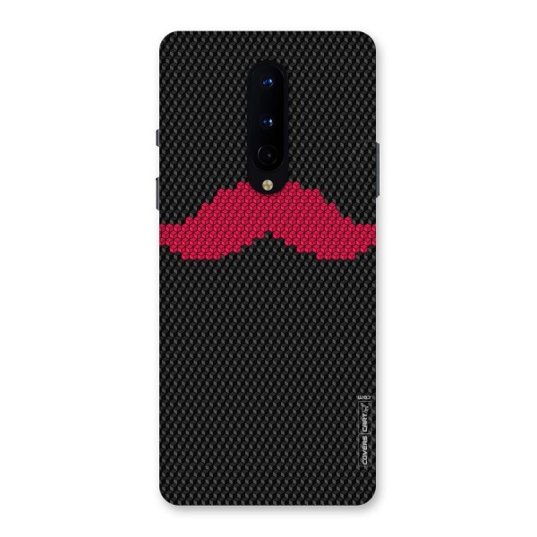 Pink Moustache Back Case for OnePlus 8