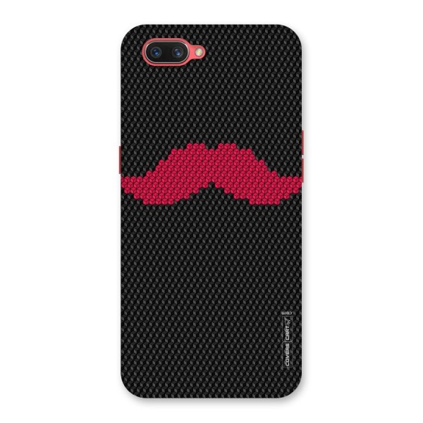 Pink Moustache Back Case for Oppo A3s