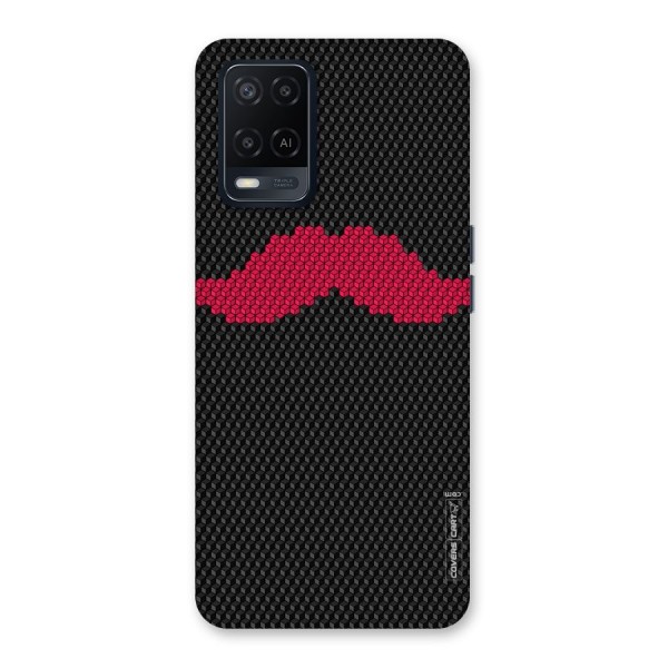 Pink Moustache Back Case for Oppo A54