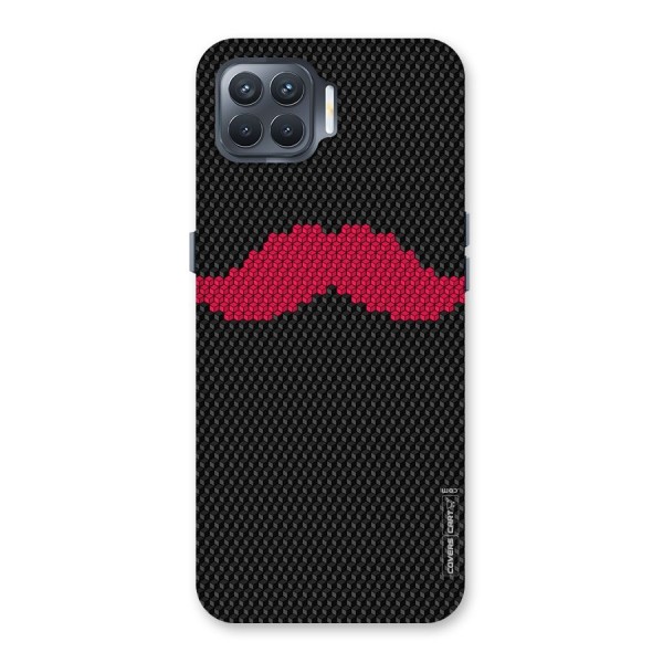 Pink Moustache Back Case for Oppo F17 Pro