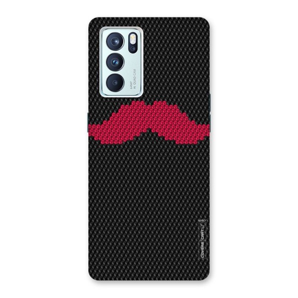 Pink Moustache Back Case for Oppo Reno6 Pro 5G