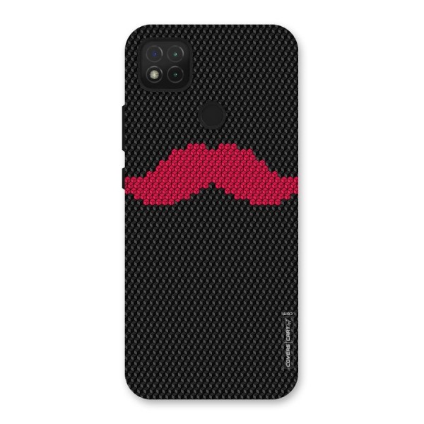 Pink Moustache Back Case for Redmi 9