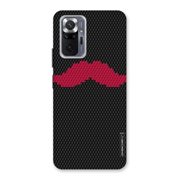 Pink Moustache Back Case for Redmi Note 10 Pro