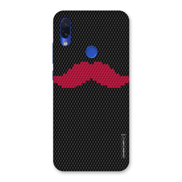 Pink Moustache Back Case for Redmi Note 7