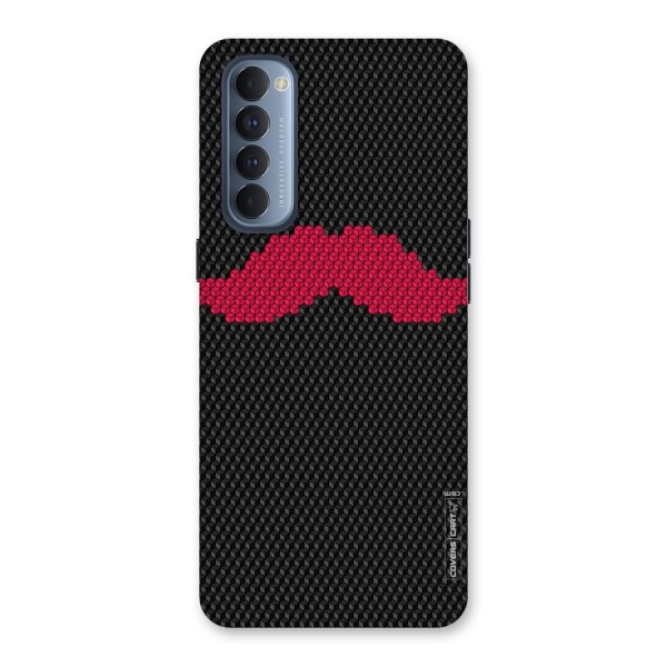 Pink Moustache Back Case for Reno4 Pro