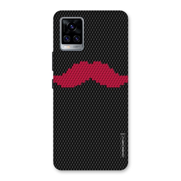 Pink Moustache Back Case for Vivo V20 Pro