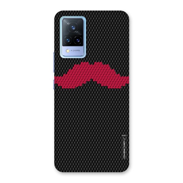 Pink Moustache Back Case for Vivo V21 5G