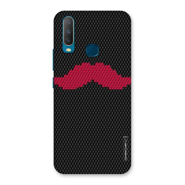 Pink Moustache Back Case for Vivo Y12