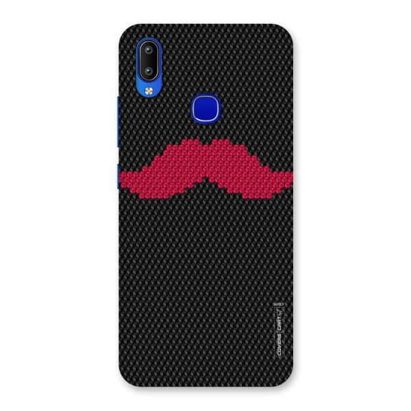 Pink Moustache Back Case for Vivo Y91