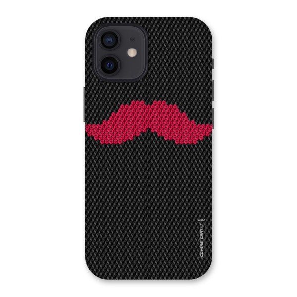 Pink Moustache Back Case for iPhone 12