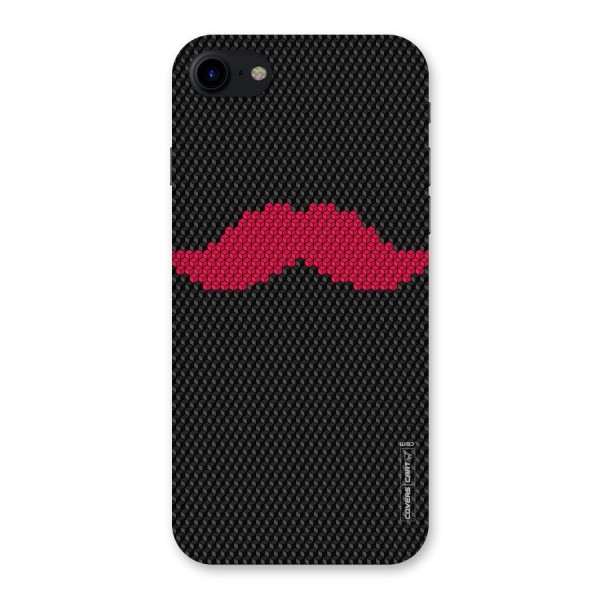 Pink Moustache Back Case for iPhone SE 2020