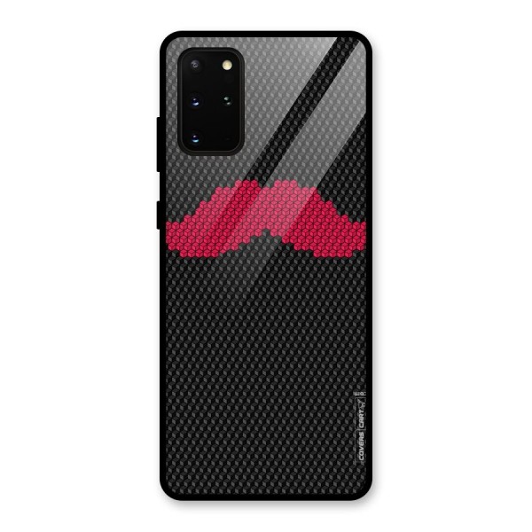 Pink Moustache Glass Back Case for Galaxy S20 Plus